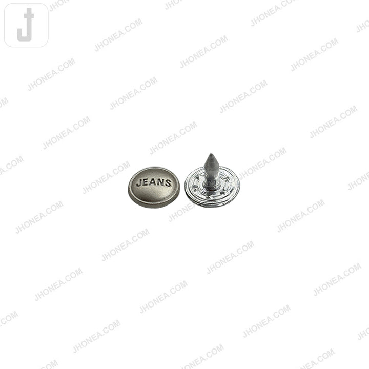 7mm Matte Silver Jeans Rivet Fastener Studs