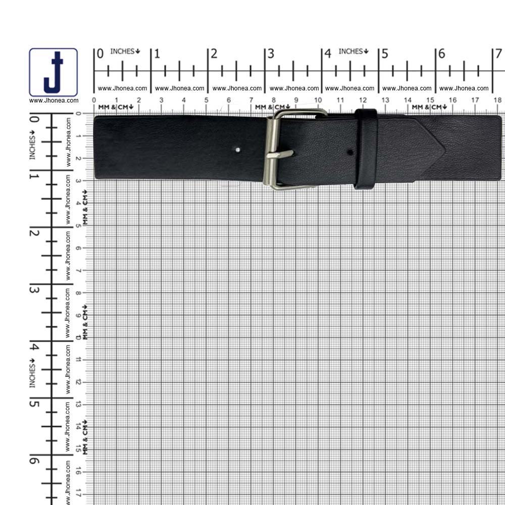 Timeless Black PU Leather Belt with Adjustable Prong Buckle