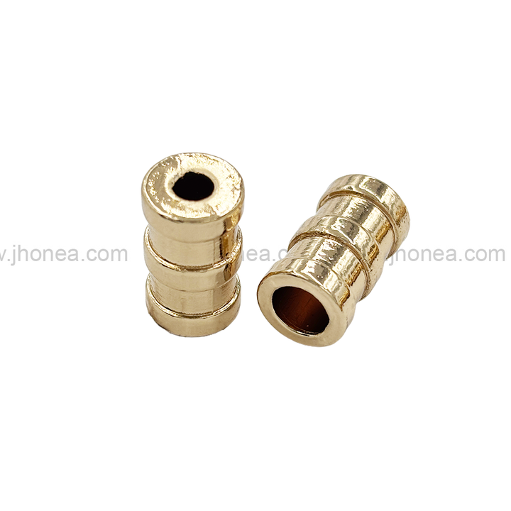 Shiny Gold Metal Aglets Cord Ends for Cords and Drawstrings