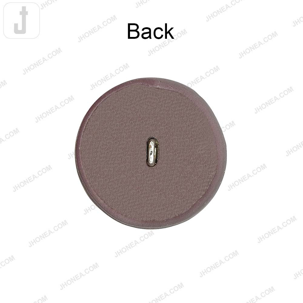 30mm Round PU Leather Down Loop Button for Garments and Accessories