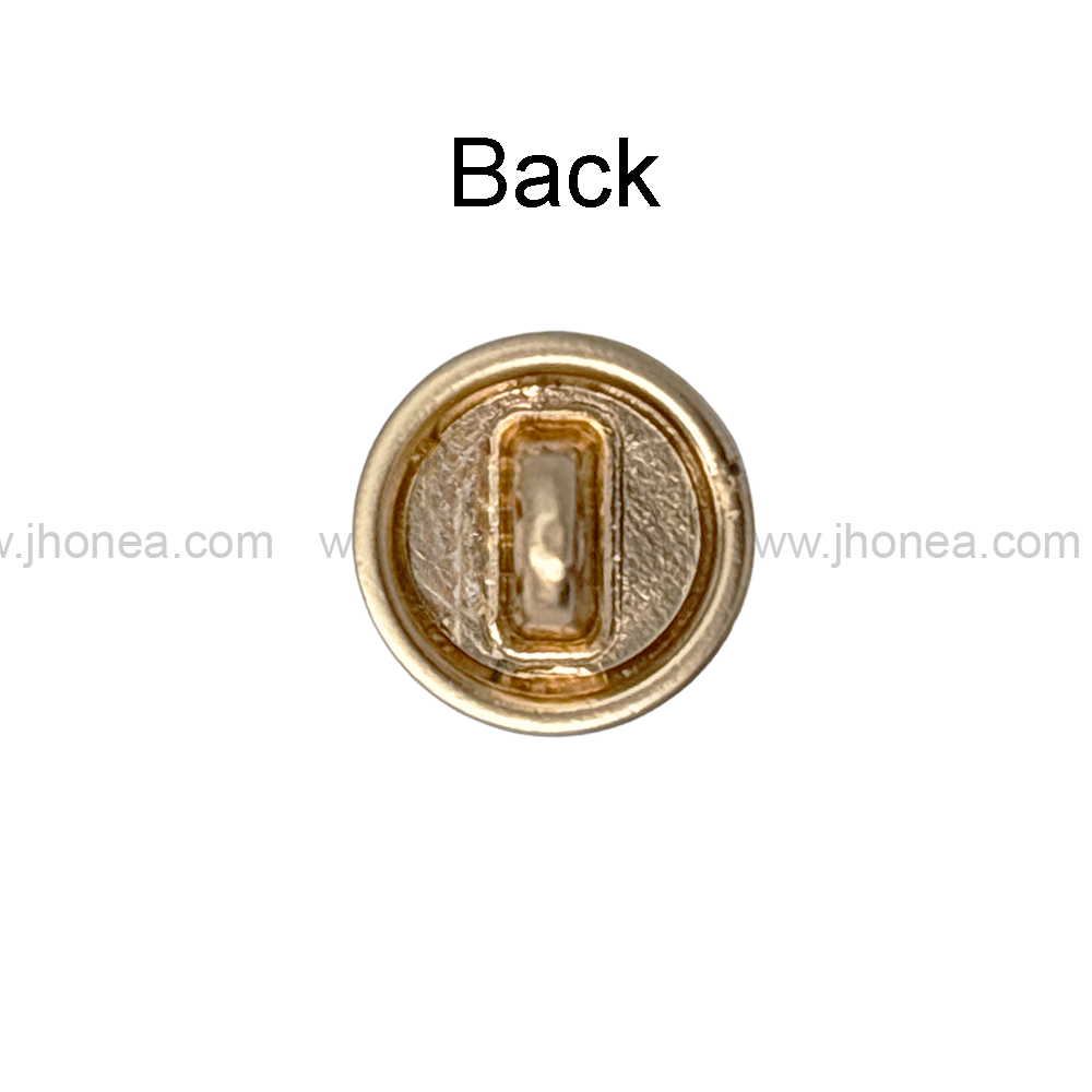 Round Shape Classic Matte Finish Shank Metal Button