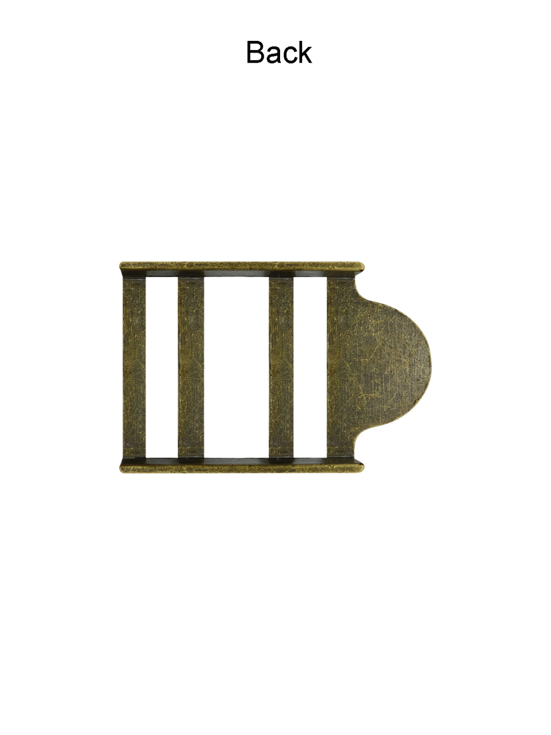 Triple-Bar Slide Strap Adjuster Metal Buckle for Belt and Bags