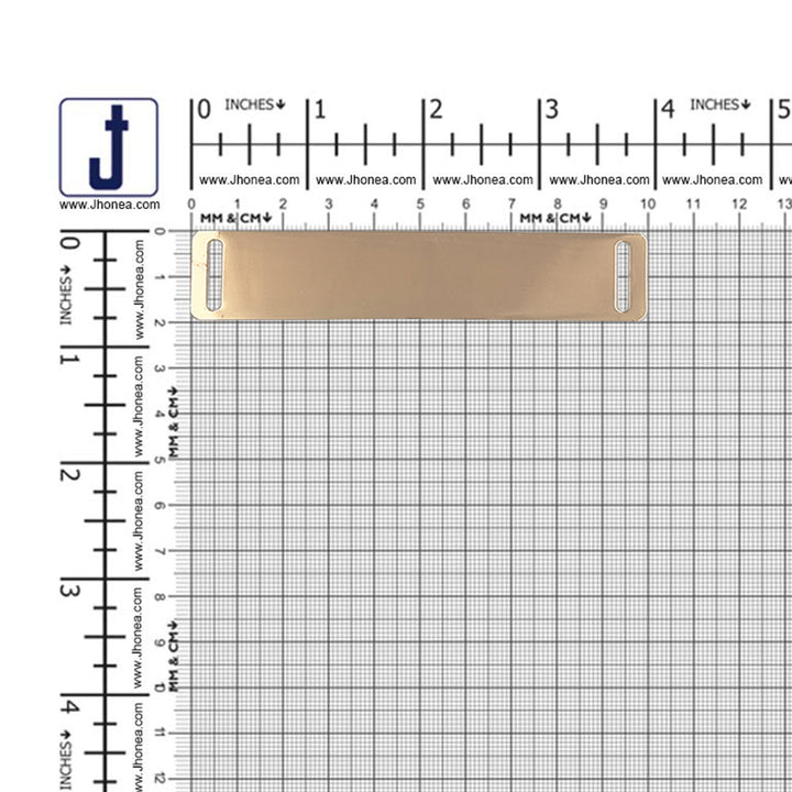 Sleek Shiny Gold Metal Plate for Men/Women Clothing