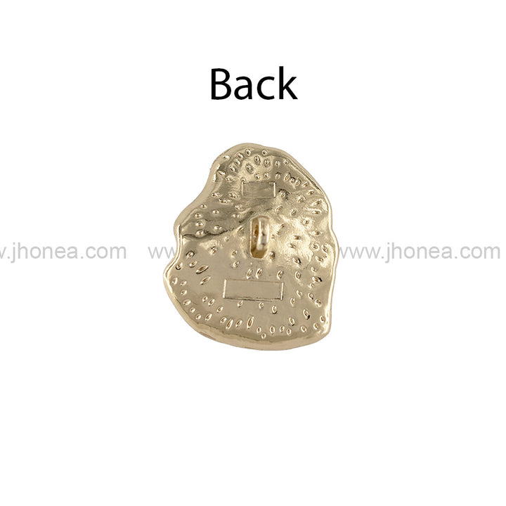 Luxury Organic-Shaped Gold Metal Buttons