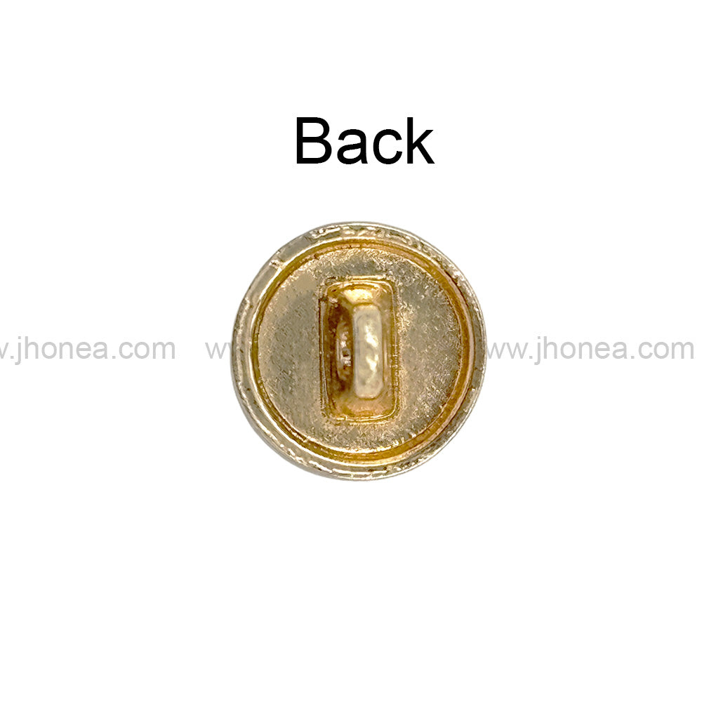 Elegant Round Shape Shiny Golden Engraved Design Button