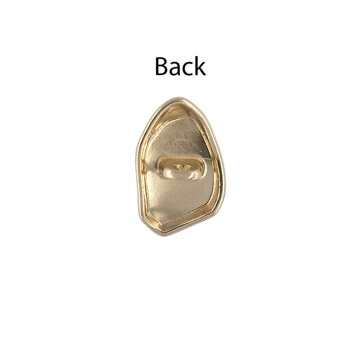 Decorative Uneven Shape Metal Loop Buttons For Shirt/Kurta