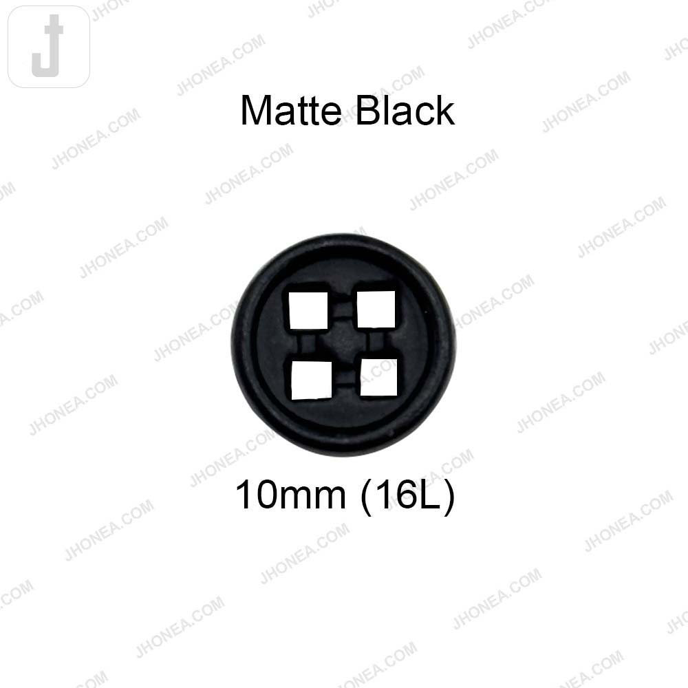 Versatile 10mm Round Shape 4 Hole Alloy Metal Buttons