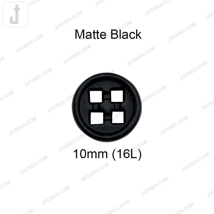 Versatile 10mm Round Shape 4 Hole Alloy Metal Buttons