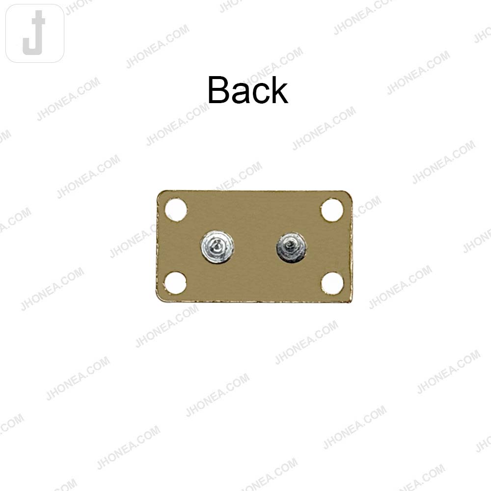 Simple Square Shaped Metal Clothing Accessory for Wallets/Bags
