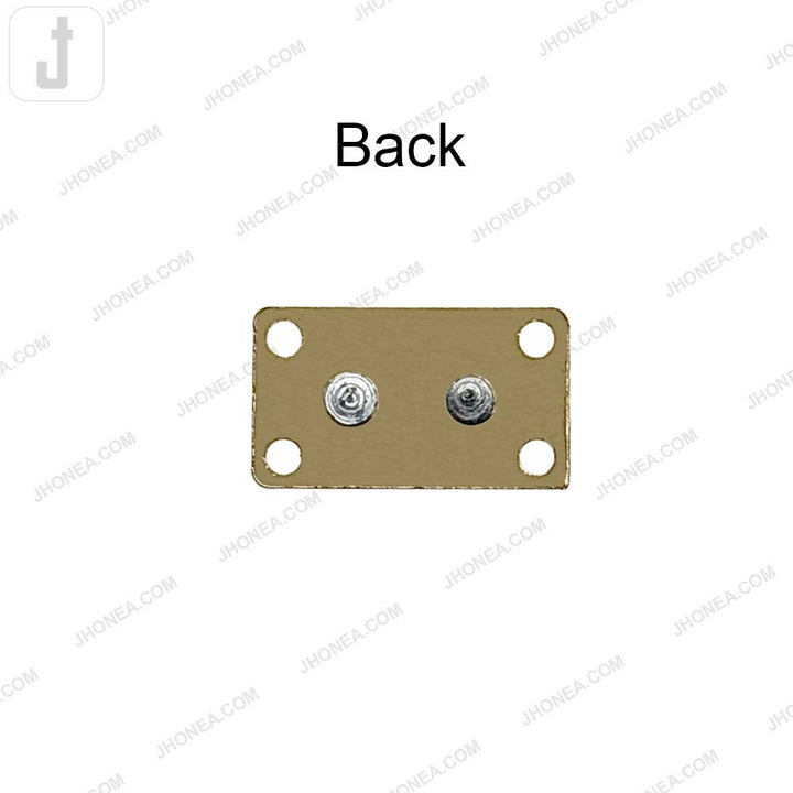 Simple Square Shaped Metal Clothing Accessory for Wallets/Bags