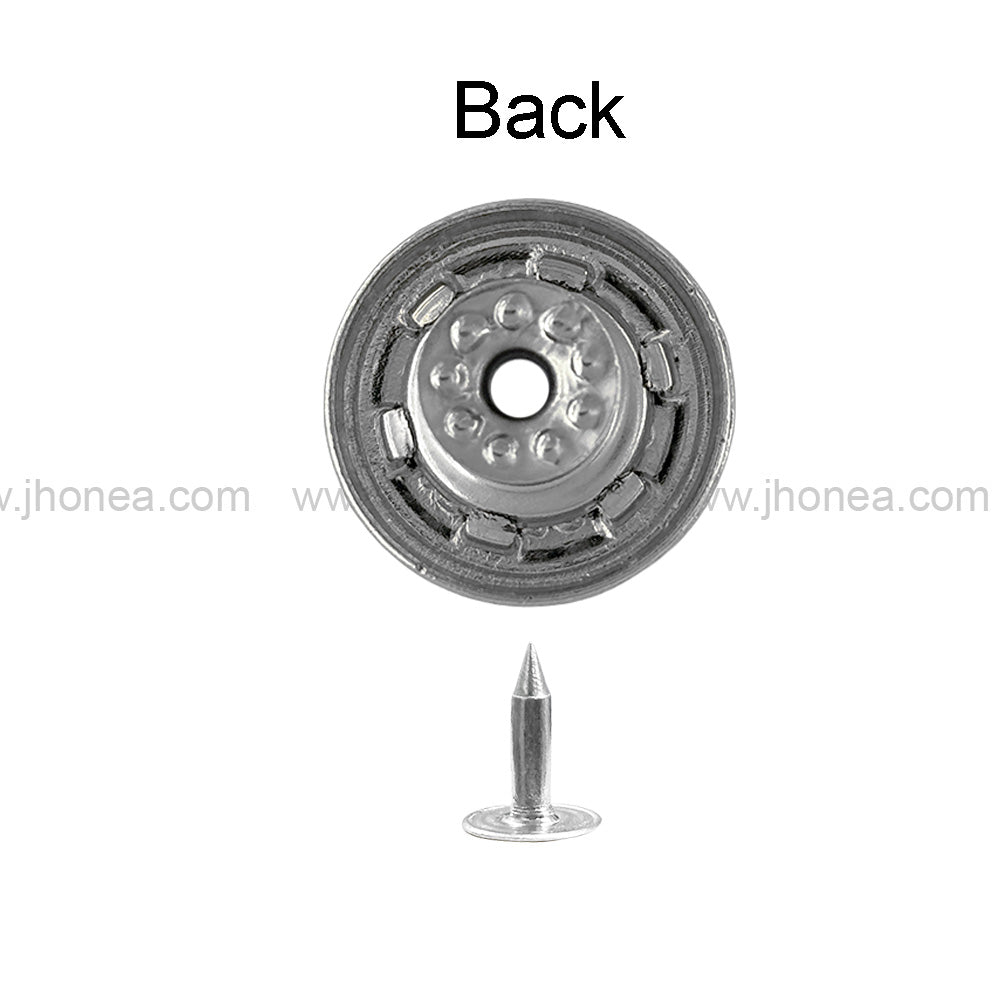 Fashionable Round Metal Jeans Buttons for Clothing