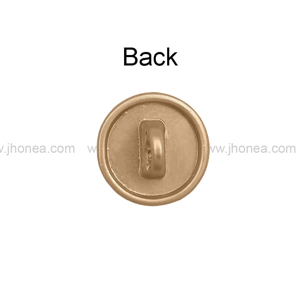 Round Shape Matte Finish Classic Shank Metal Button