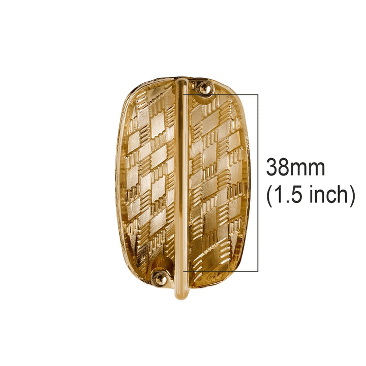Elegant Shiny Textured Metal Buckle for Fashion Accessories and Clothing