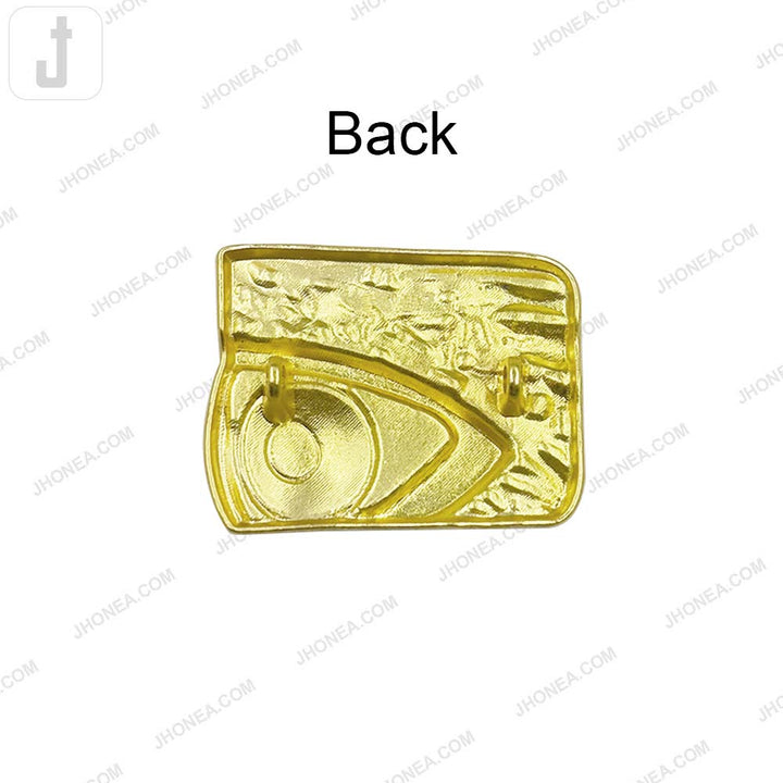 Big Size Eye Double Loop Metal Buttons for Designer Clothing