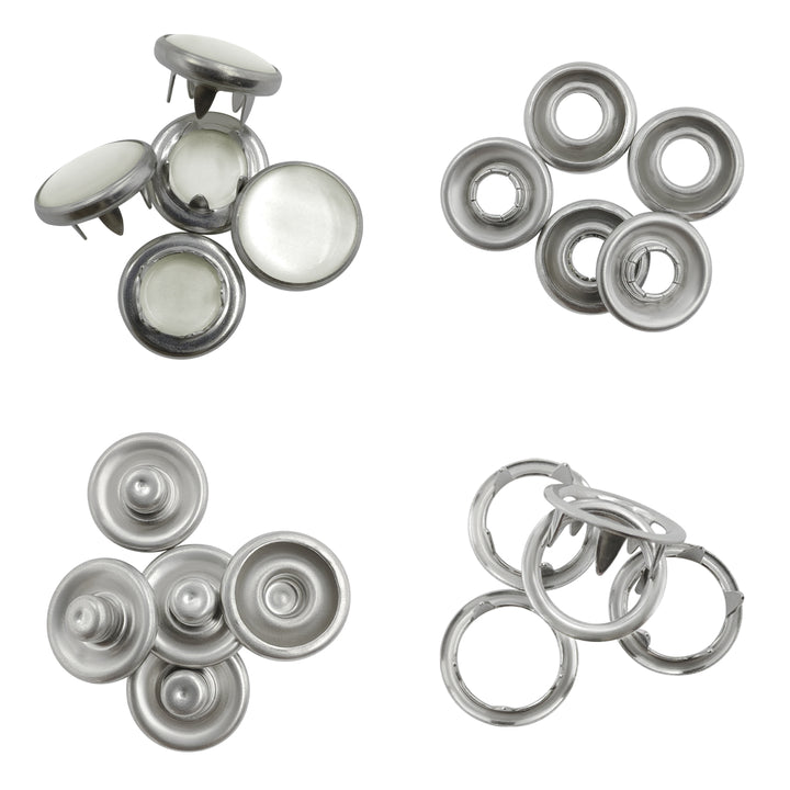 4-Part Prong Press Metal Studs Snap Buttons for Shirt/Kurta