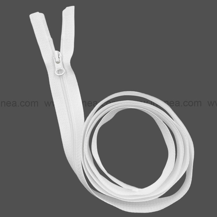 #3 Fancy Black/White Nylon Coil Open-End SBS Coil Zipper