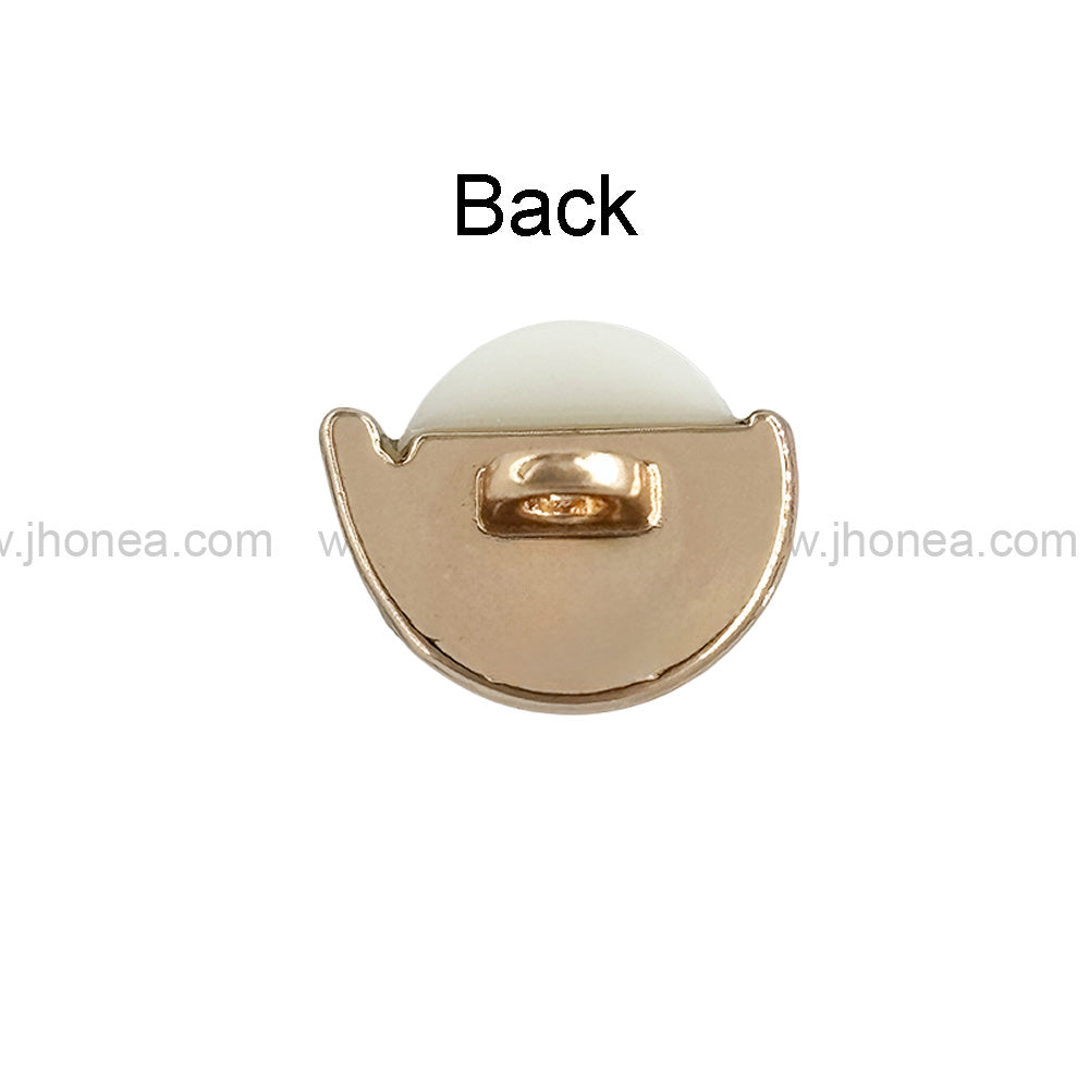 Shiny Gold & Silver Round Shape Fancy Pearl Buttons