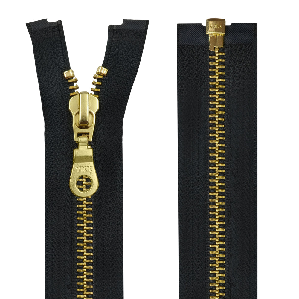 YKK- Premium #5 Gold Fancy YKK Zipper for Clothing JHONEA ACCESSORIES YKK- Premium #5 Gold Fancy YKK Zipper for Clothing JHONEA ACCESSORIES