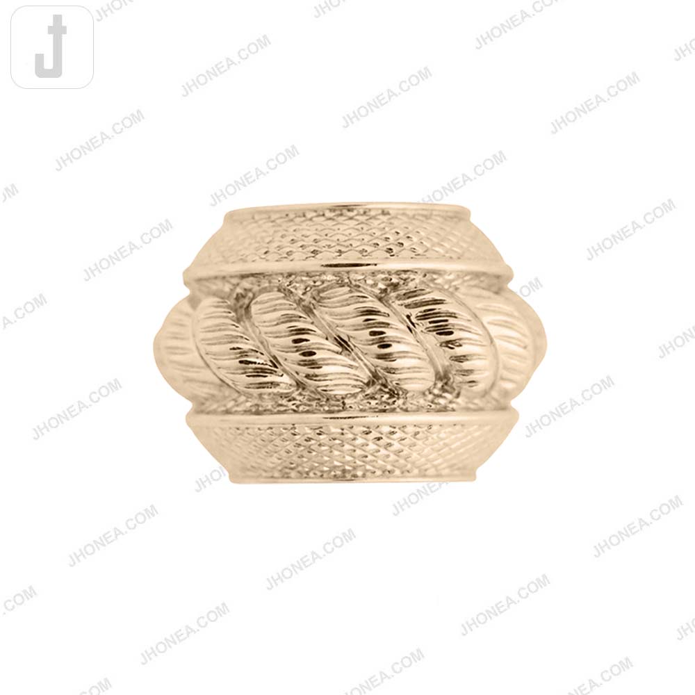 Fancy Shiny Gold Finish Dress Strap Metal Buckle