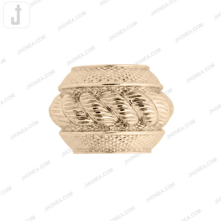 Fancy Shiny Gold Finish Dress Strap Metal Buckle