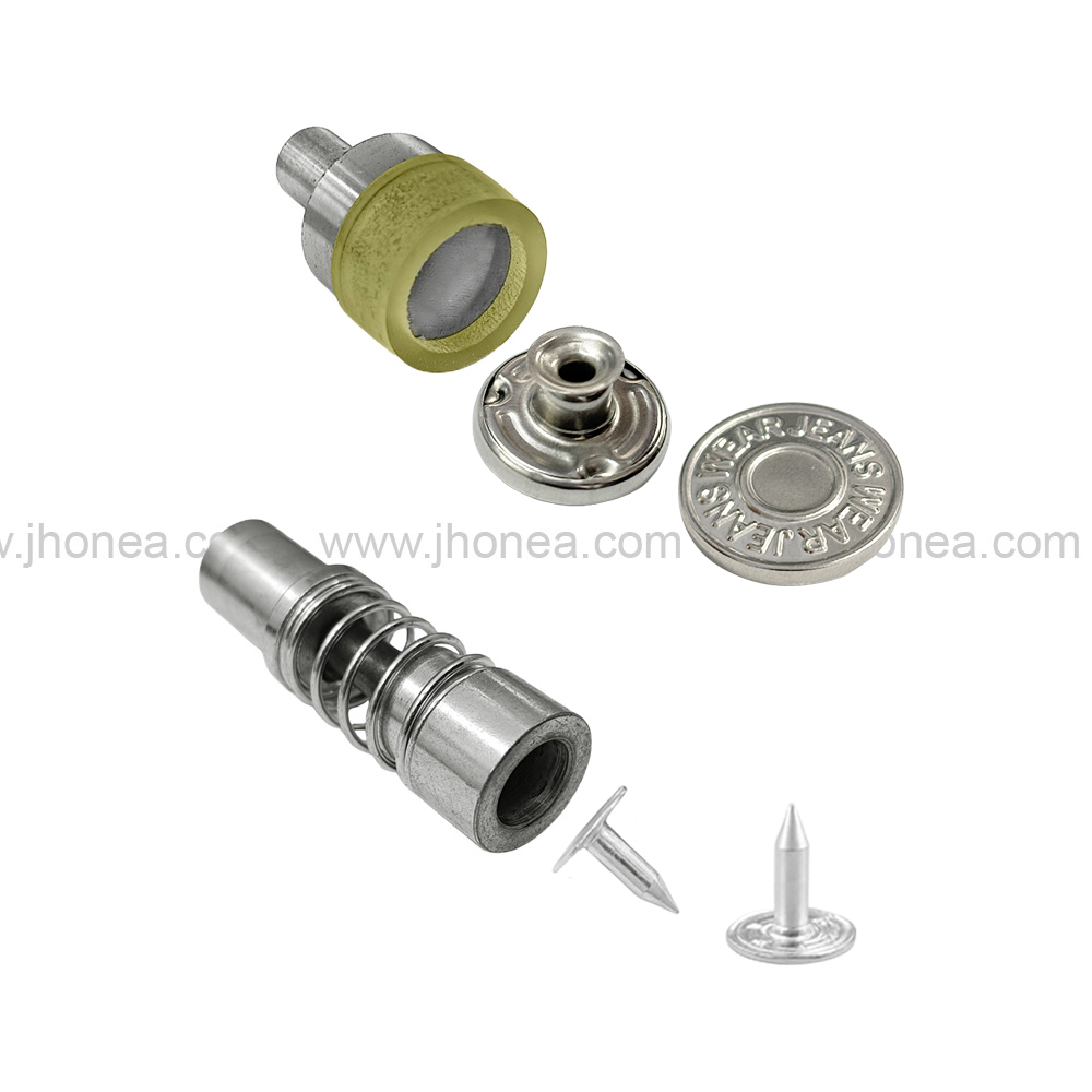 Denim Jeans Button Die Mold Set for Denim Garments