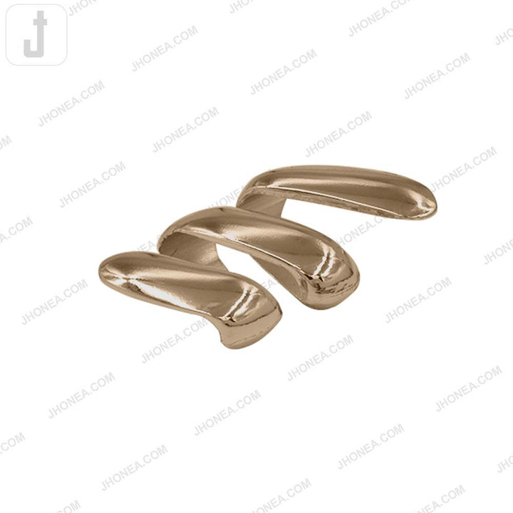Premium Spiral Shaped Shiny Metal Buckle for Fashion Accessories