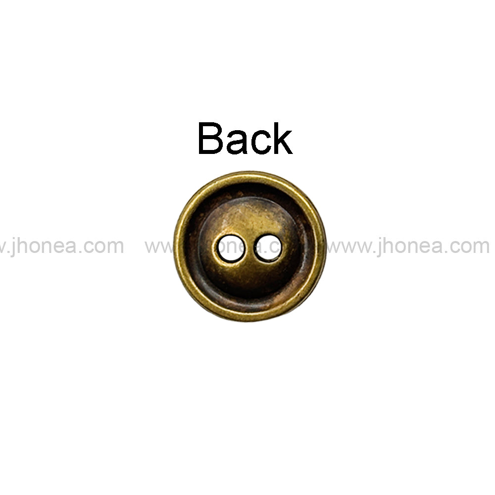 Engraved Rounded Rim 2-Hole Round Shape Shirt/Kurta Buttons