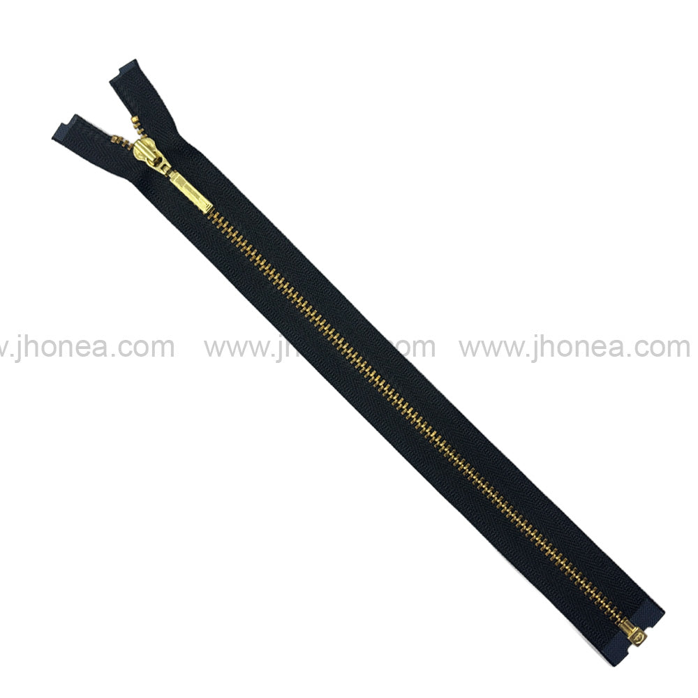 Premium #3 Number Gold Decorative YKK Metal Zipper for Hoodies & Jackets