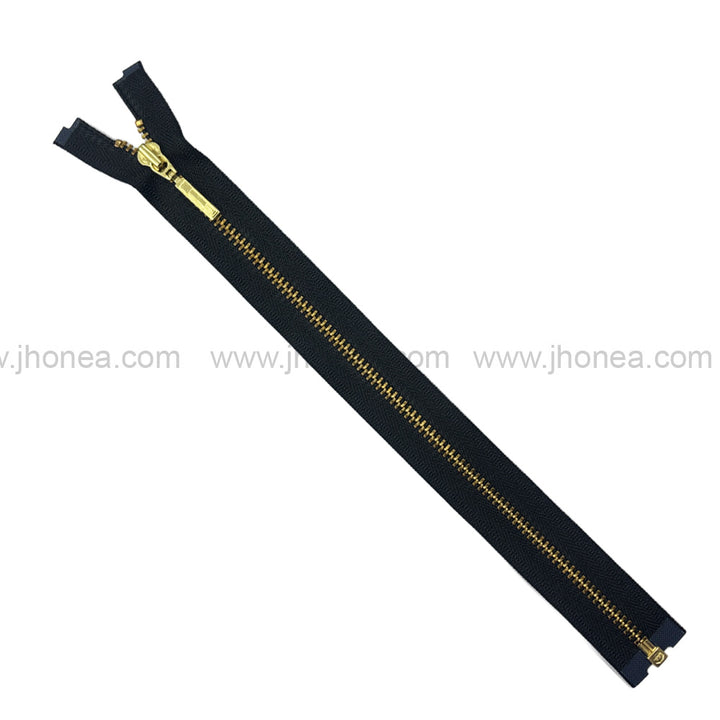 Premium #3 Number Gold Decorative YKK Metal Zipper for Hoodies & Jackets