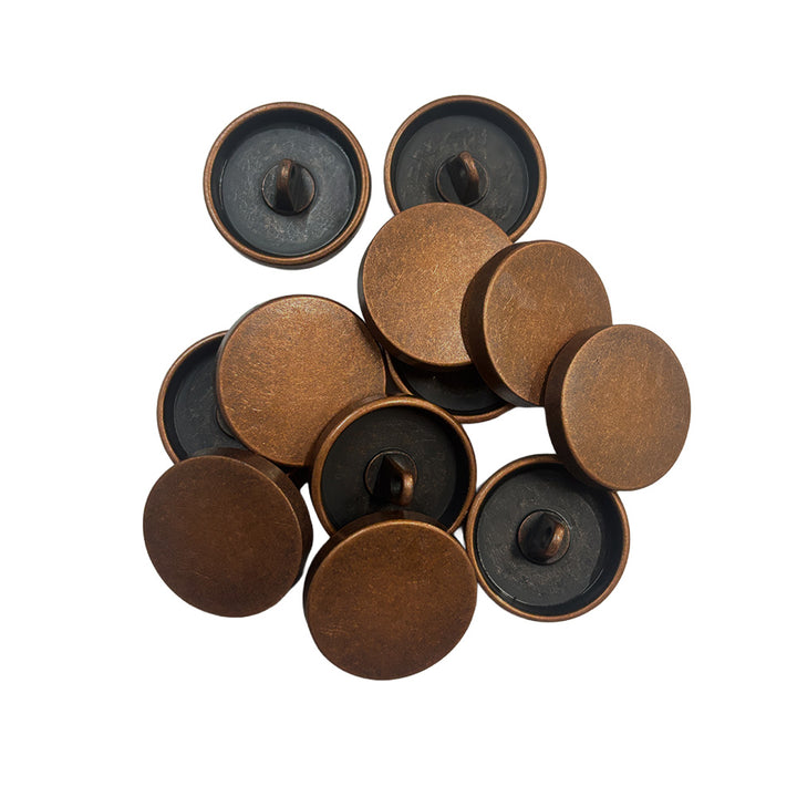 Premium Smooth Antique Copper Surface Shirt/Coat Classic Loop Metal Buttons