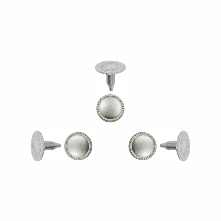 Matte Silver Rivet Fastener Studs for Jeans/Denims/Leathercrafts
