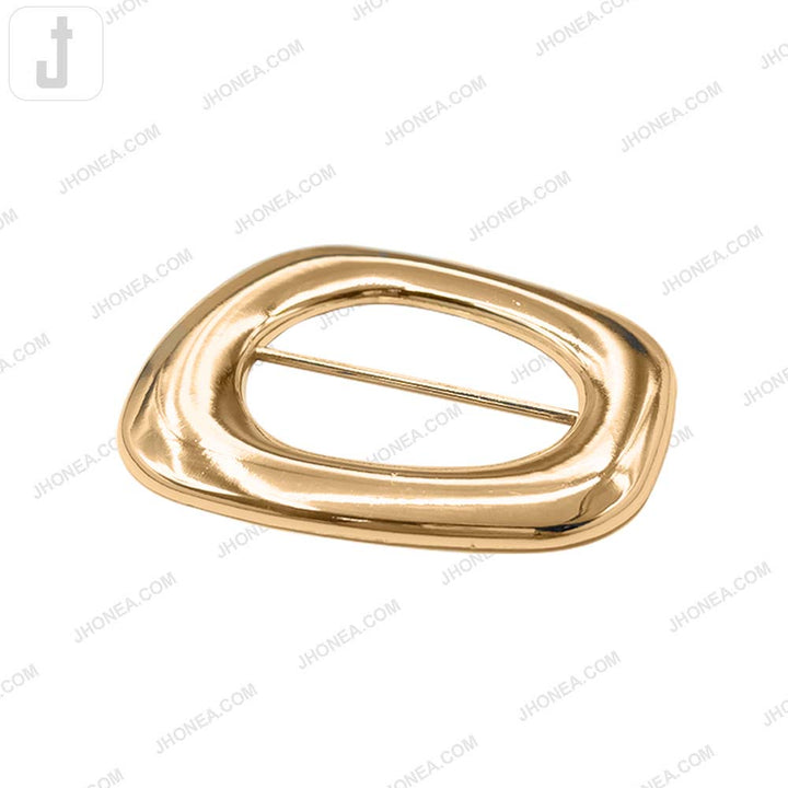 Stylish Shiny Smooth Finish Sliding Metal Belt Buckle