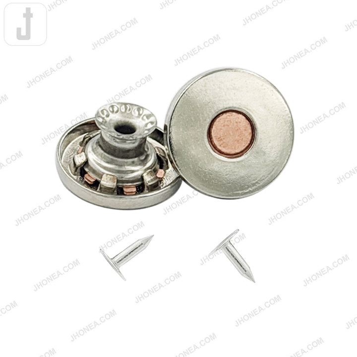 Sleek & Stylish Shiny Finish Metal Denim Jeans Buttons