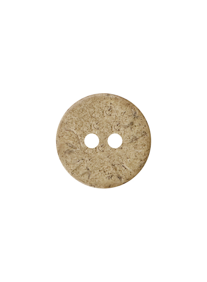 Smooth Finish Natural Coco Shell 2-Hole Buttons