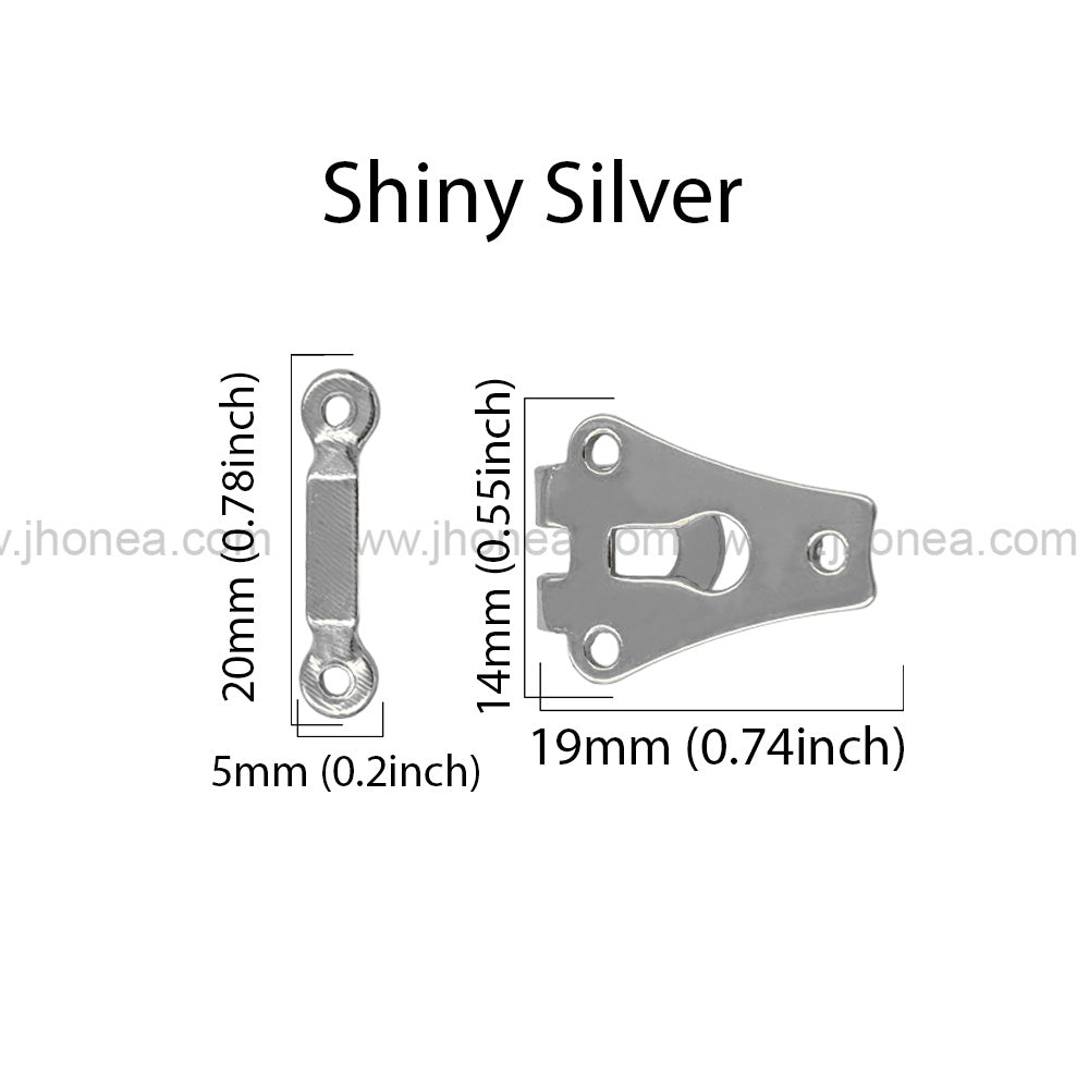 Premium Stainless Steel 2-Part Hook & Bar Sew-On Pant Trouser Hooks
