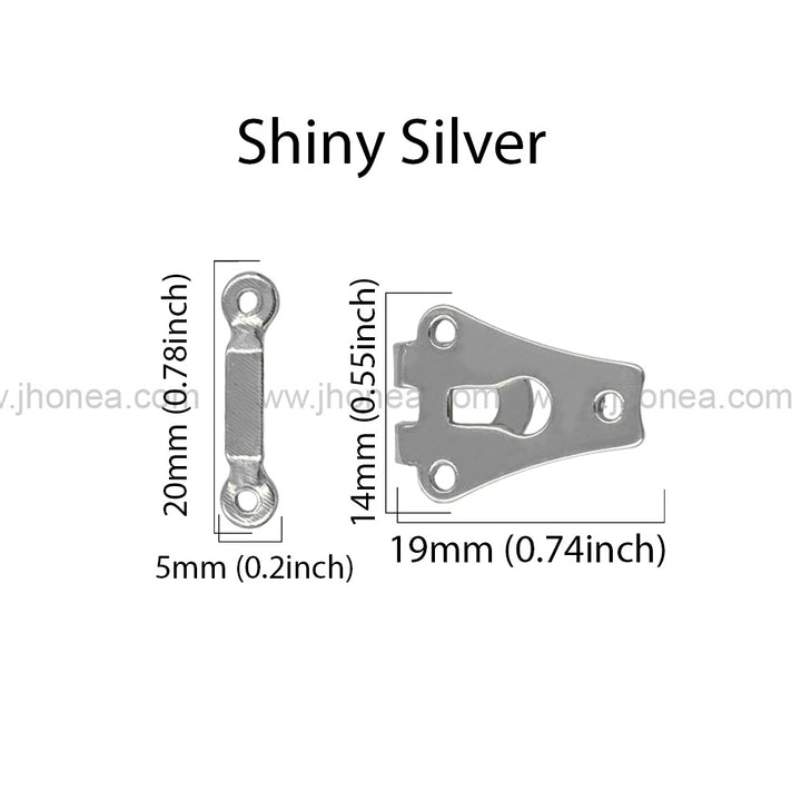Premium Stainless Steel 2-Part Hook & Bar Sew-On Pant Trouser Hooks