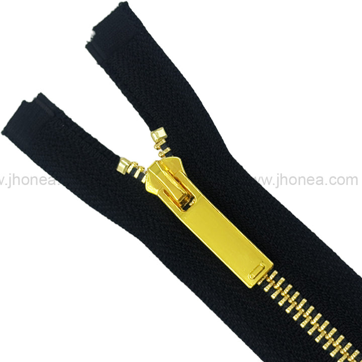 Number #5 Designer Gold Metal Teeth Fashion Zipper