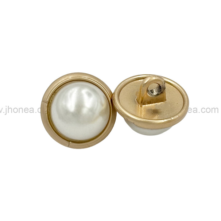 Shiny & Classy Round Shape Premium Quality Pearl Metal Button
