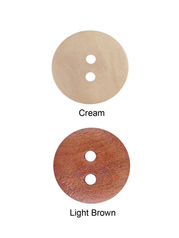 Round Shape 2-Hole Fashionable Wooden Dome Button