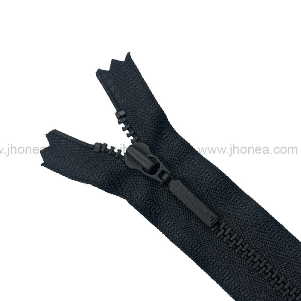 Premium Quality #3 Number Matte Black with Black Decorative YKK Metal Zipper for Hoodies & Jackets