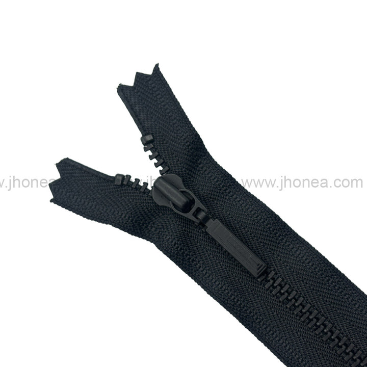 Premium Quality #3 Number Matte Black with Black Decorative YKK Metal Zipper for Hoodies & Jackets