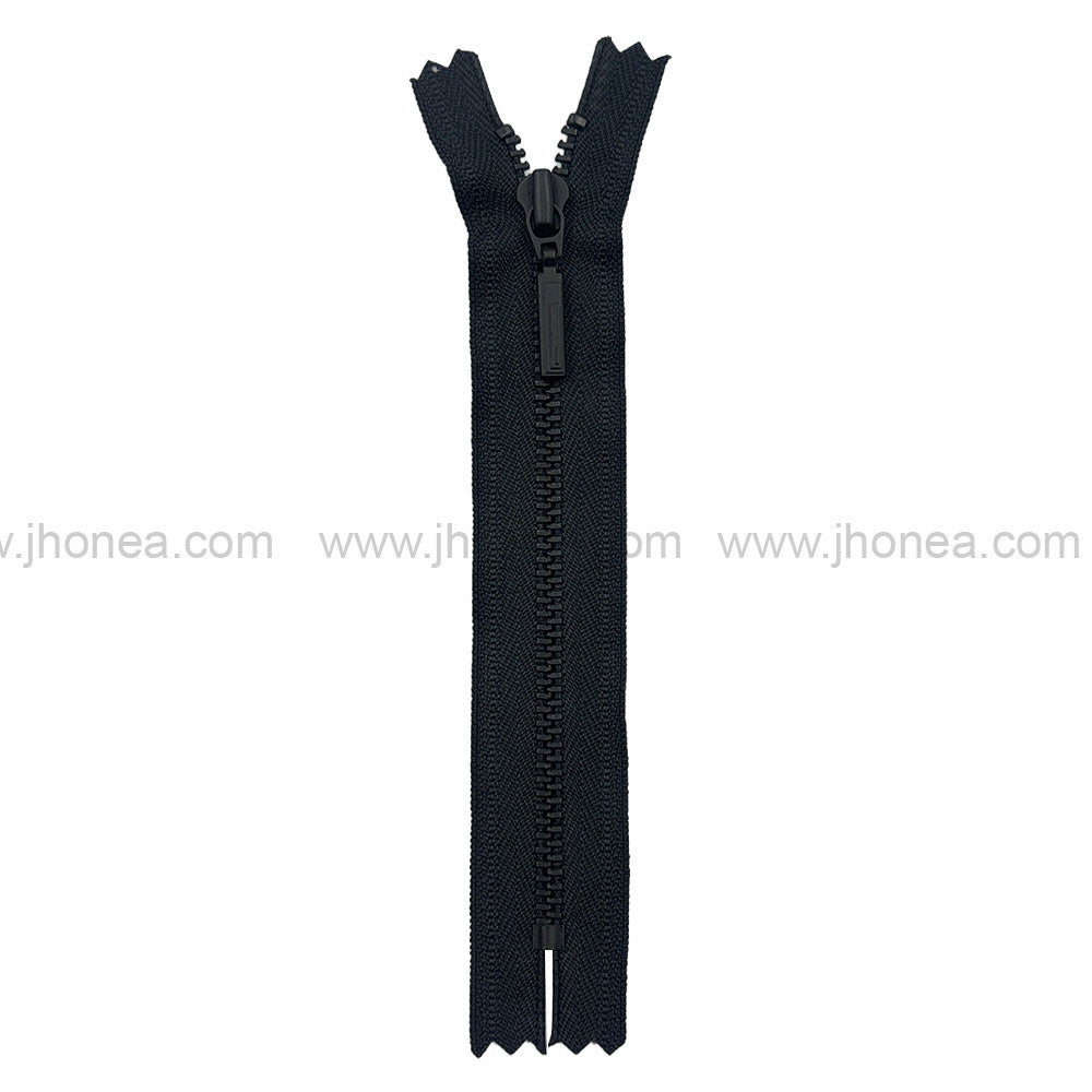 Premium Quality #3 Number Matte Black Decorative YKK Metal Zipper for Hoodies & Jackets