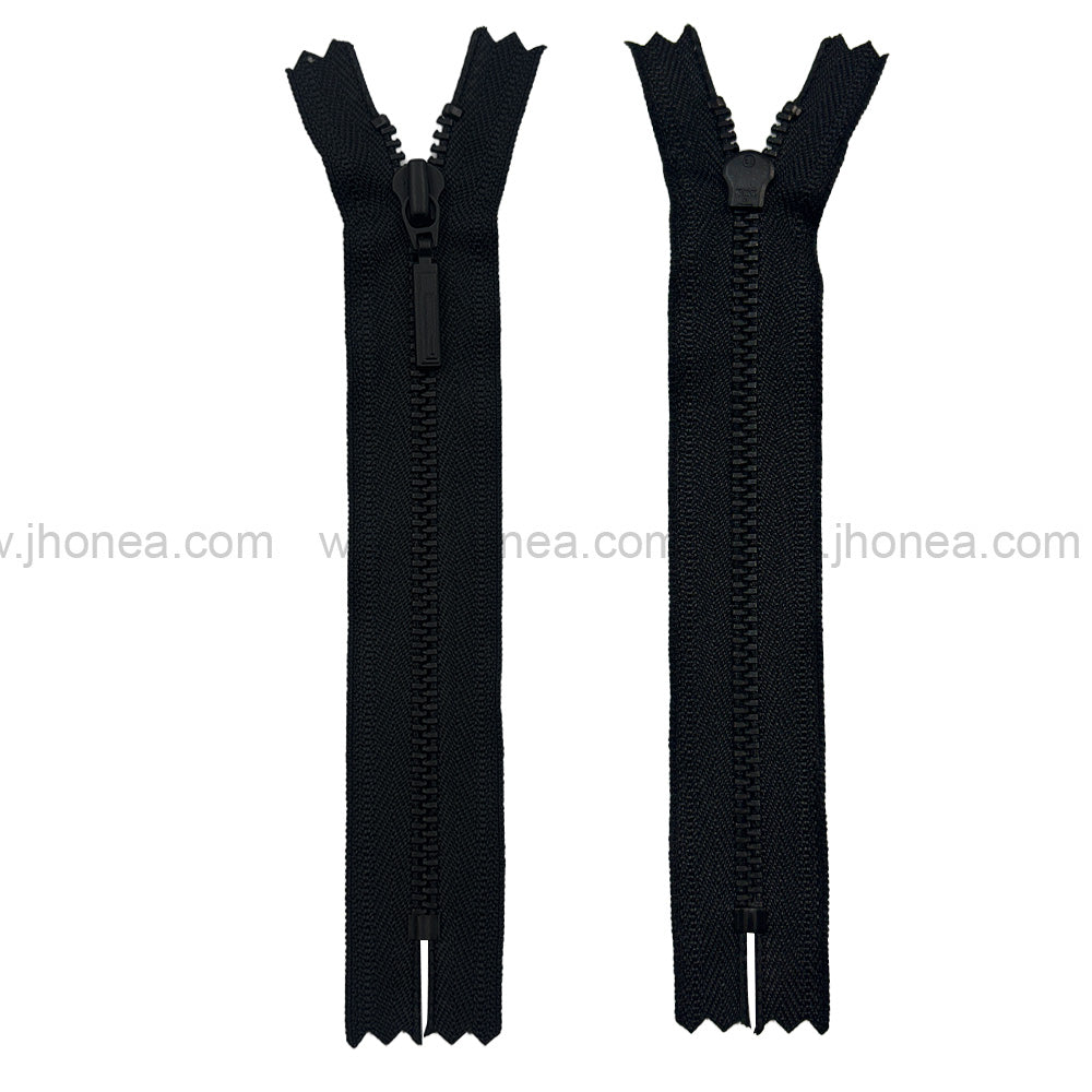 Premium Quality #3 Number Matte Black Decorative YKK Metal Zipper for Hoodies & Jackets