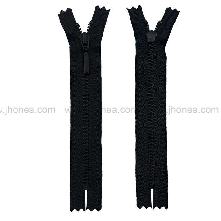 Premium Quality #3 Number Matte Black Decorative YKK Metal Zipper for Hoodies & Jackets