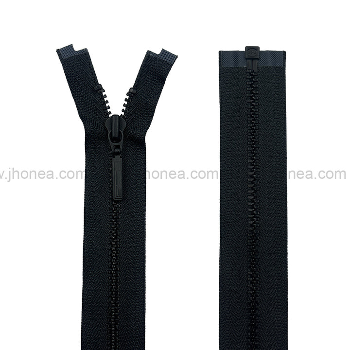 Premium Quality #3 Number Matte Black Decorative YKK Metal Zipper for Hoodies & Jackets