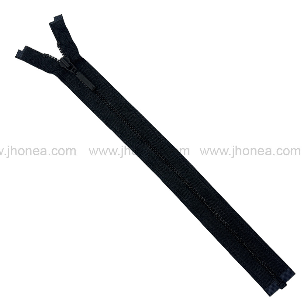 Premium Quality #3 Number Matte Black Decorative YKK Metal Zipper for Hoodies & Jackets