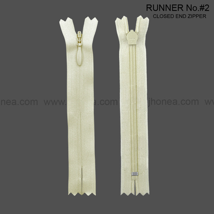 YKK #2 Invisible Closed-End Concealed Zipper 18 Inch Assorted Colors Pack of 60 Pieces