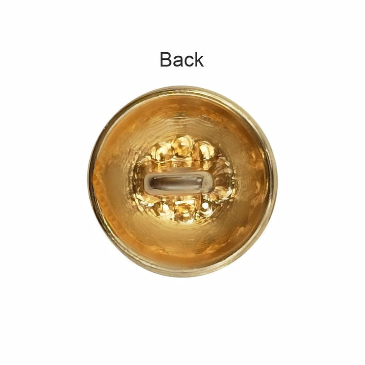 Shiny Gold Dome Shape Fancy Diamond Metal Buttons for Shirts/Kurtas