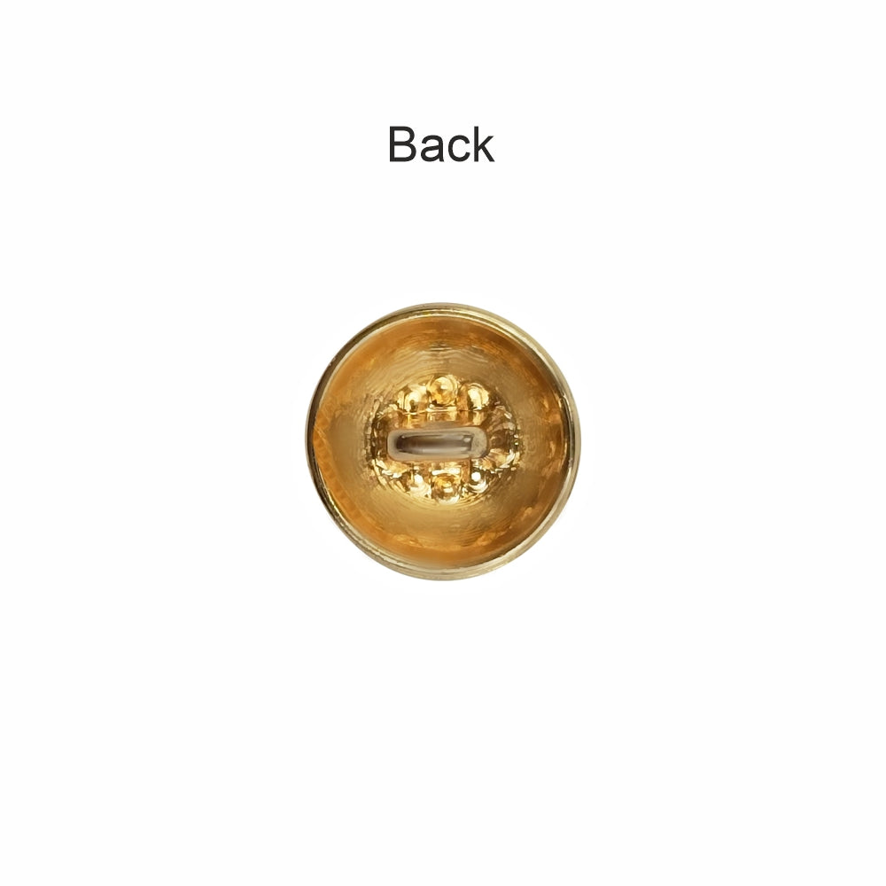 Shiny Gold Dome Shape Fancy Diamond Metal Buttons for Shirts/Kurtas