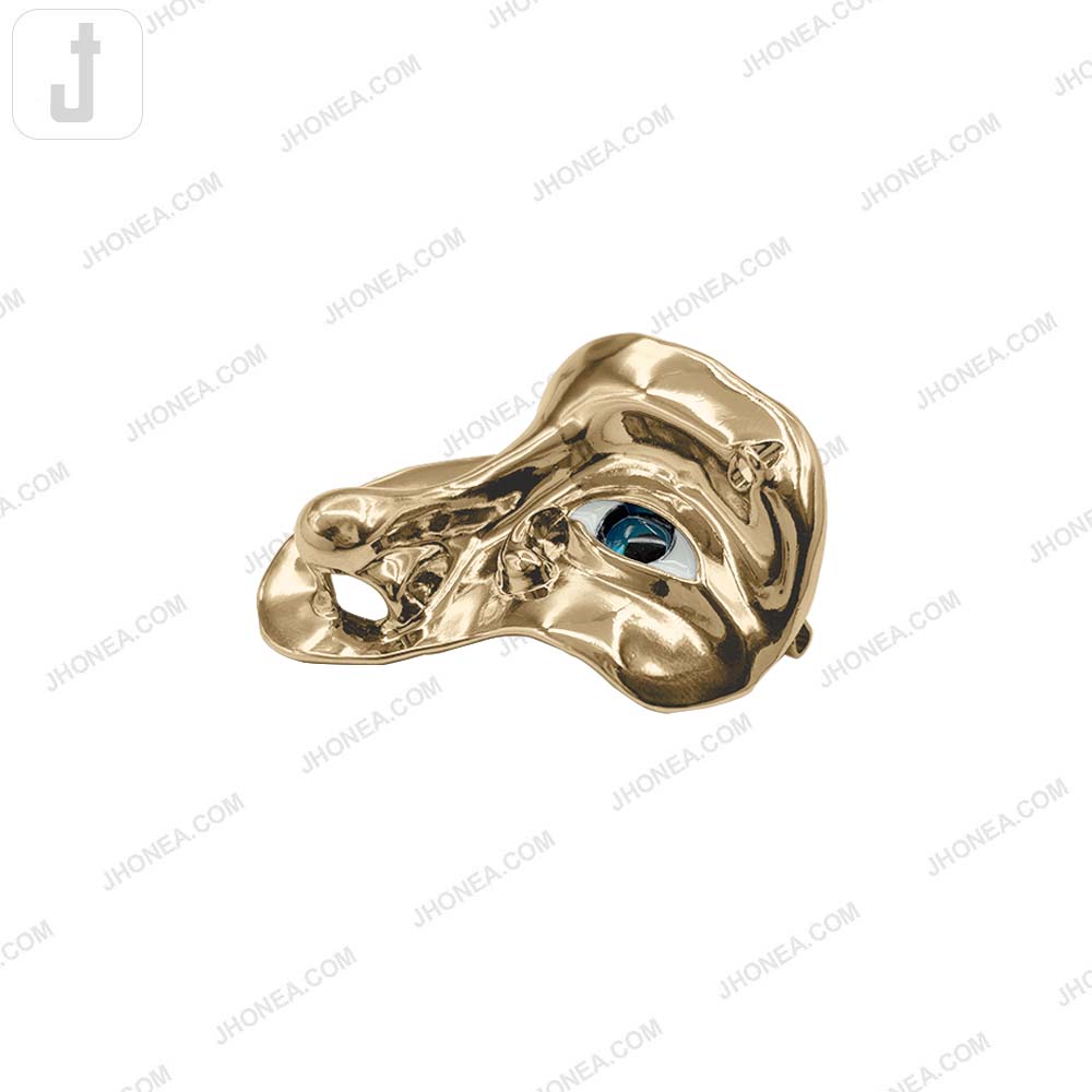 Abstract Evil Eye Face Pin Brooch for Clothing, Jackets and Fashion Accessories